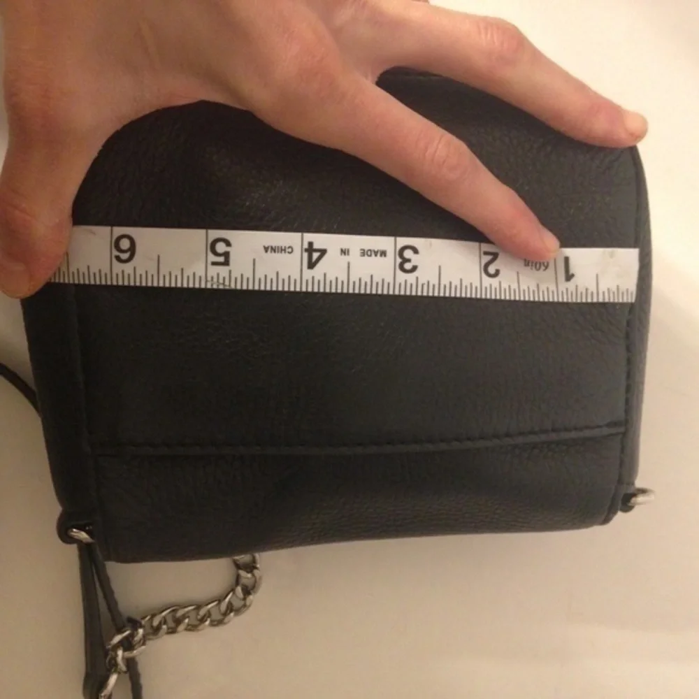 Michael Kors black leather crossbody bag